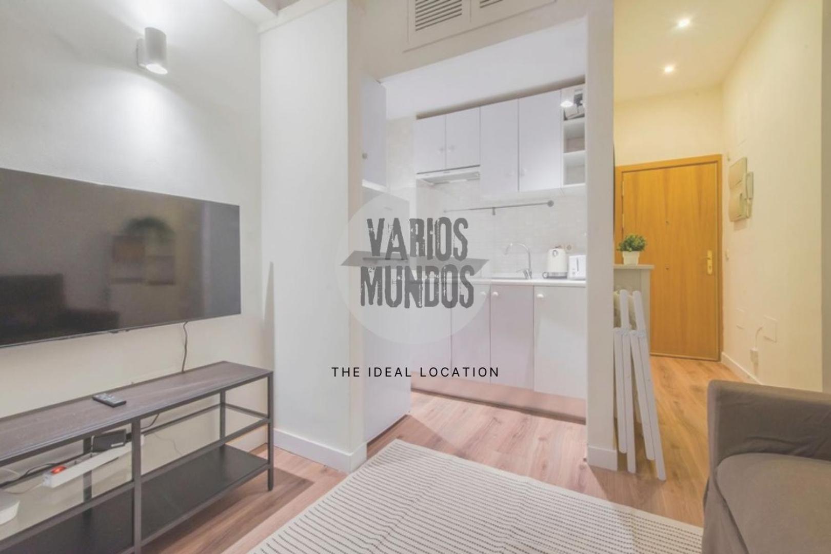 Elegante Apt Para 3 En Chueca A 1 Min De Gran Via Madrid Luaran gambar